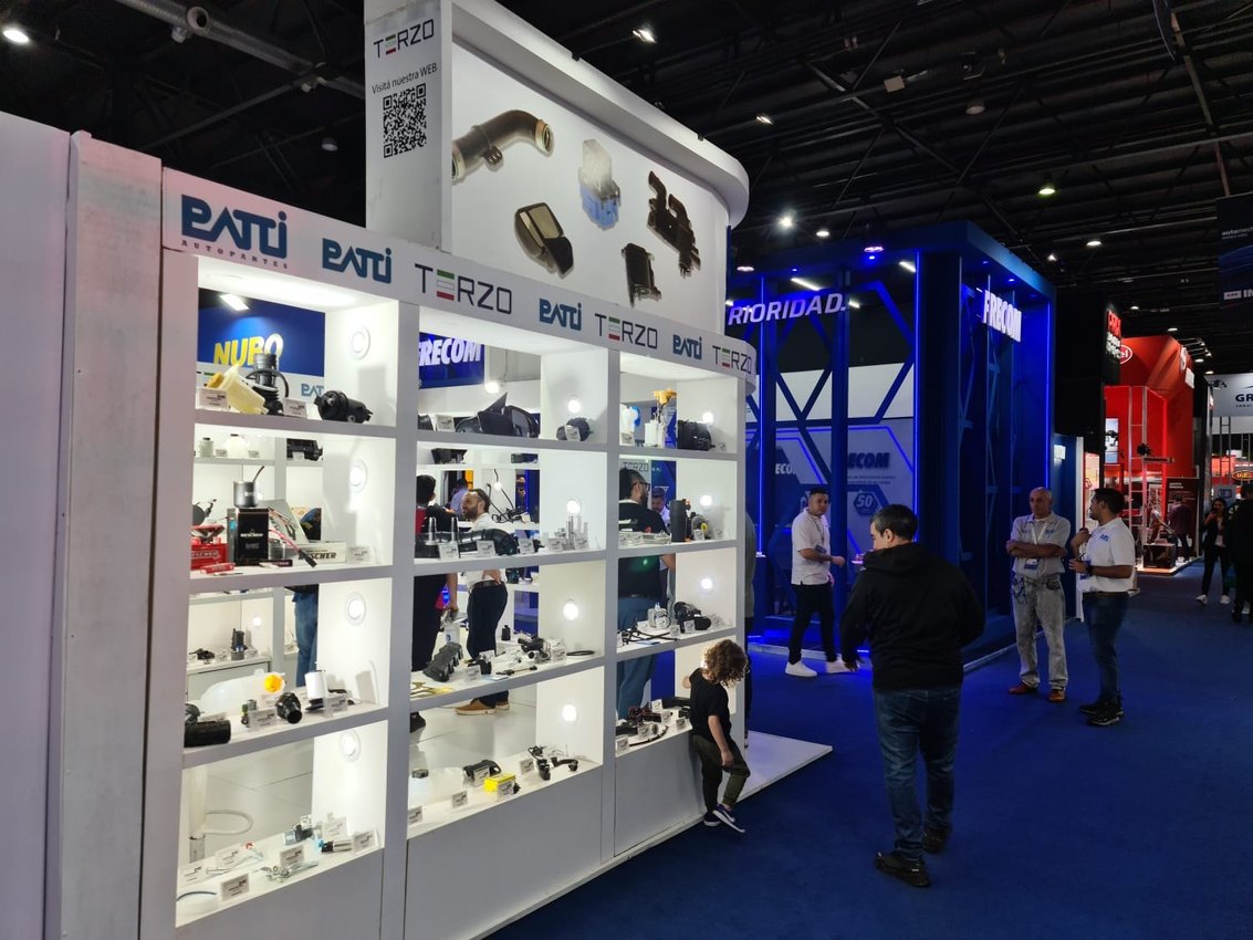 El stand de Patti dentro del pabellón de Automechanika 2024